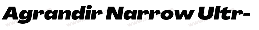 Agrandir Narrow Ultr字体转换